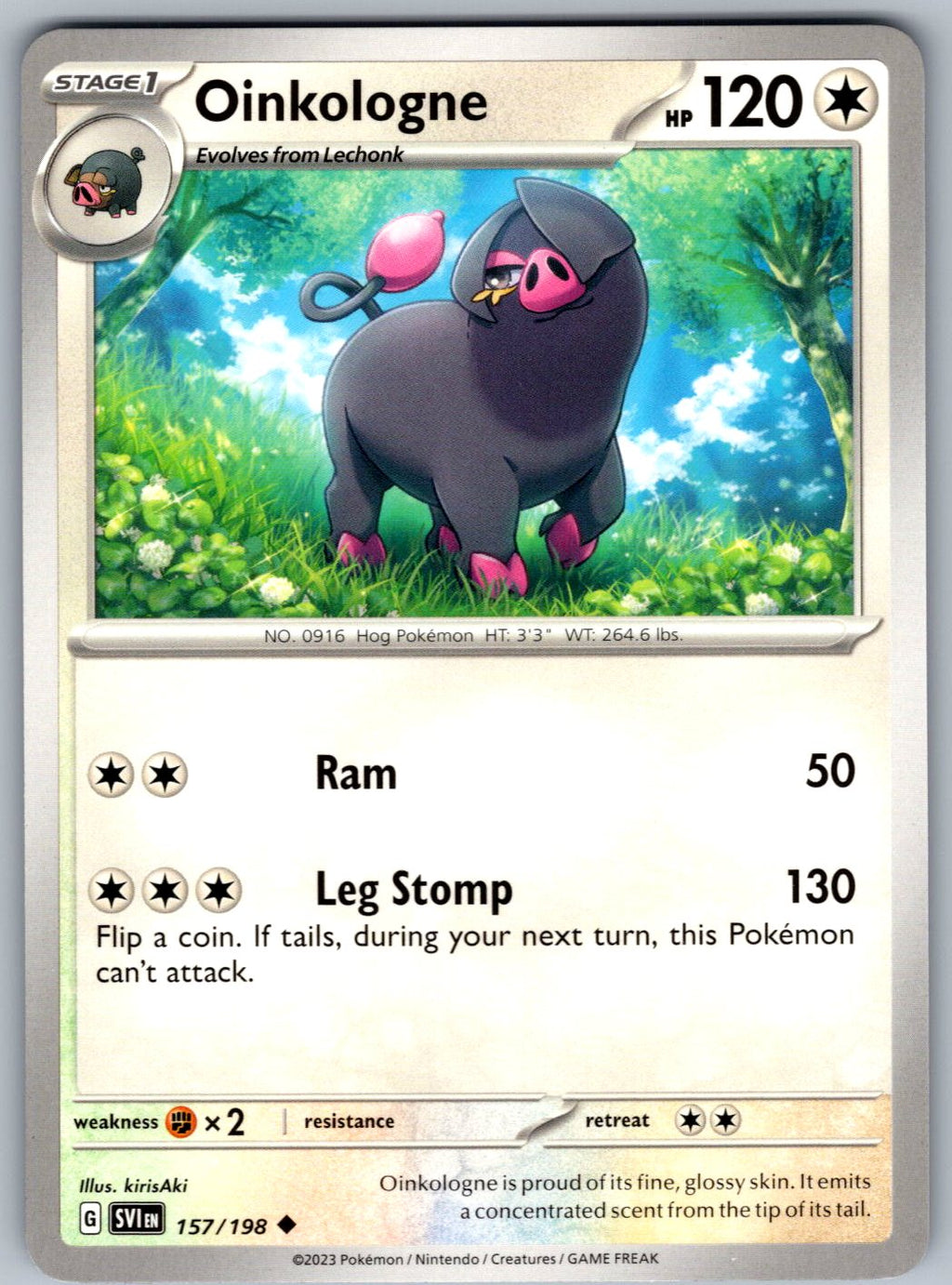 Oinkologne 157/198 Scarlet & Violet Pokemon