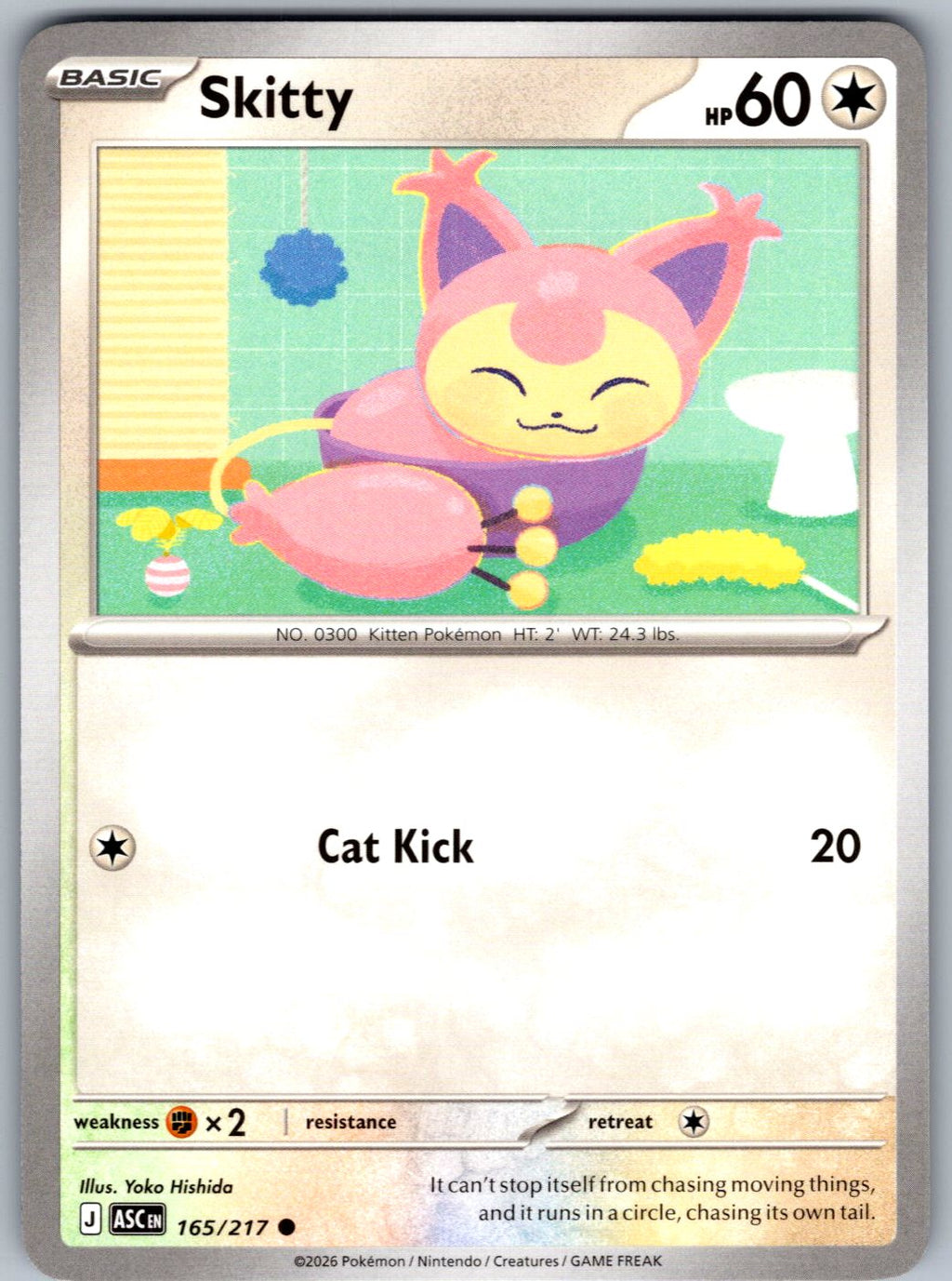 Skitty 165/217 Ascended Heroes Pokemon