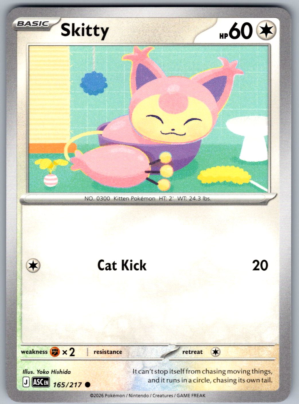 Skitty 165/217 Ascended Heroes Pokemon