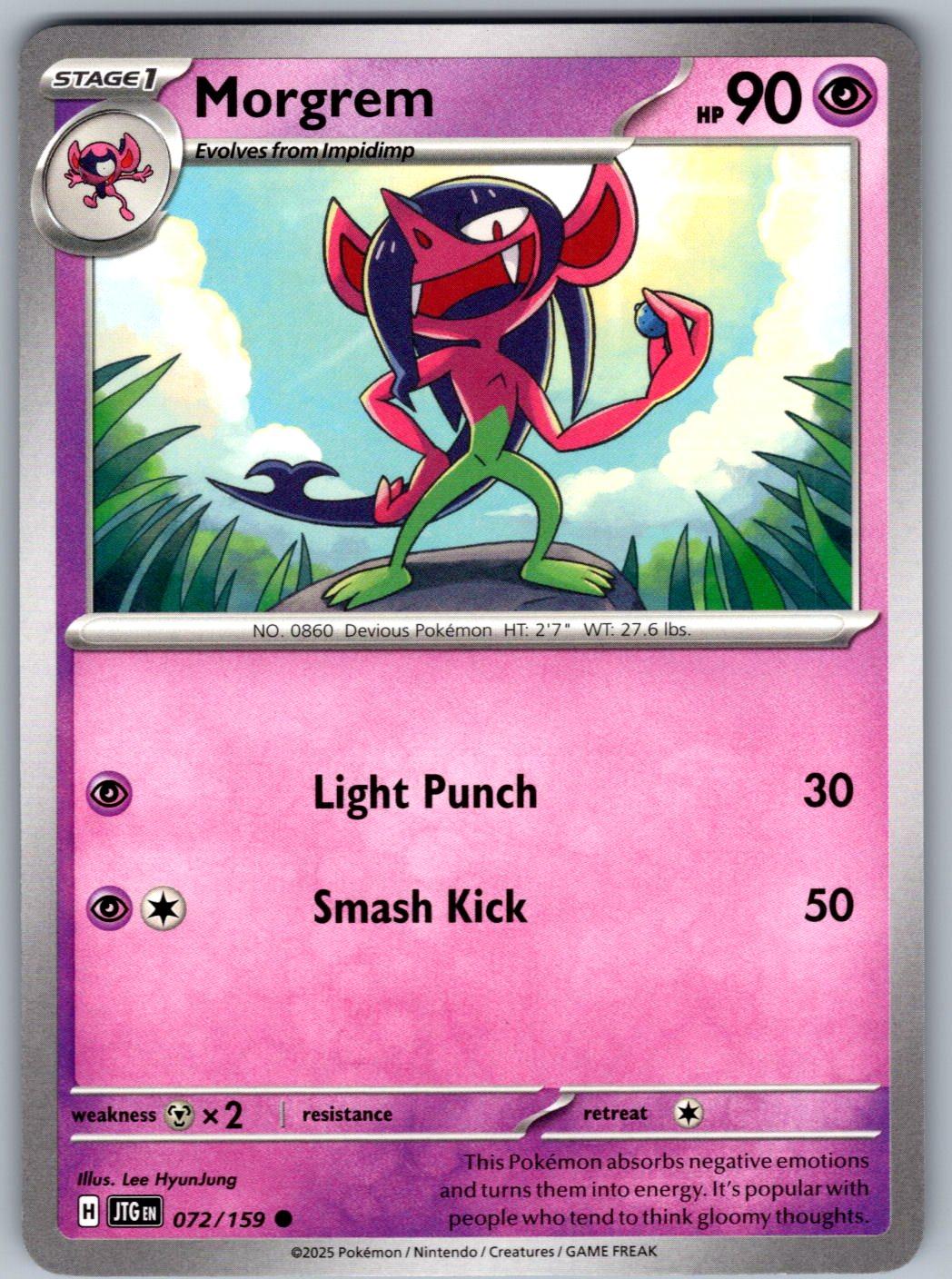 Morgrem 072/159 Journey Together Pokemon