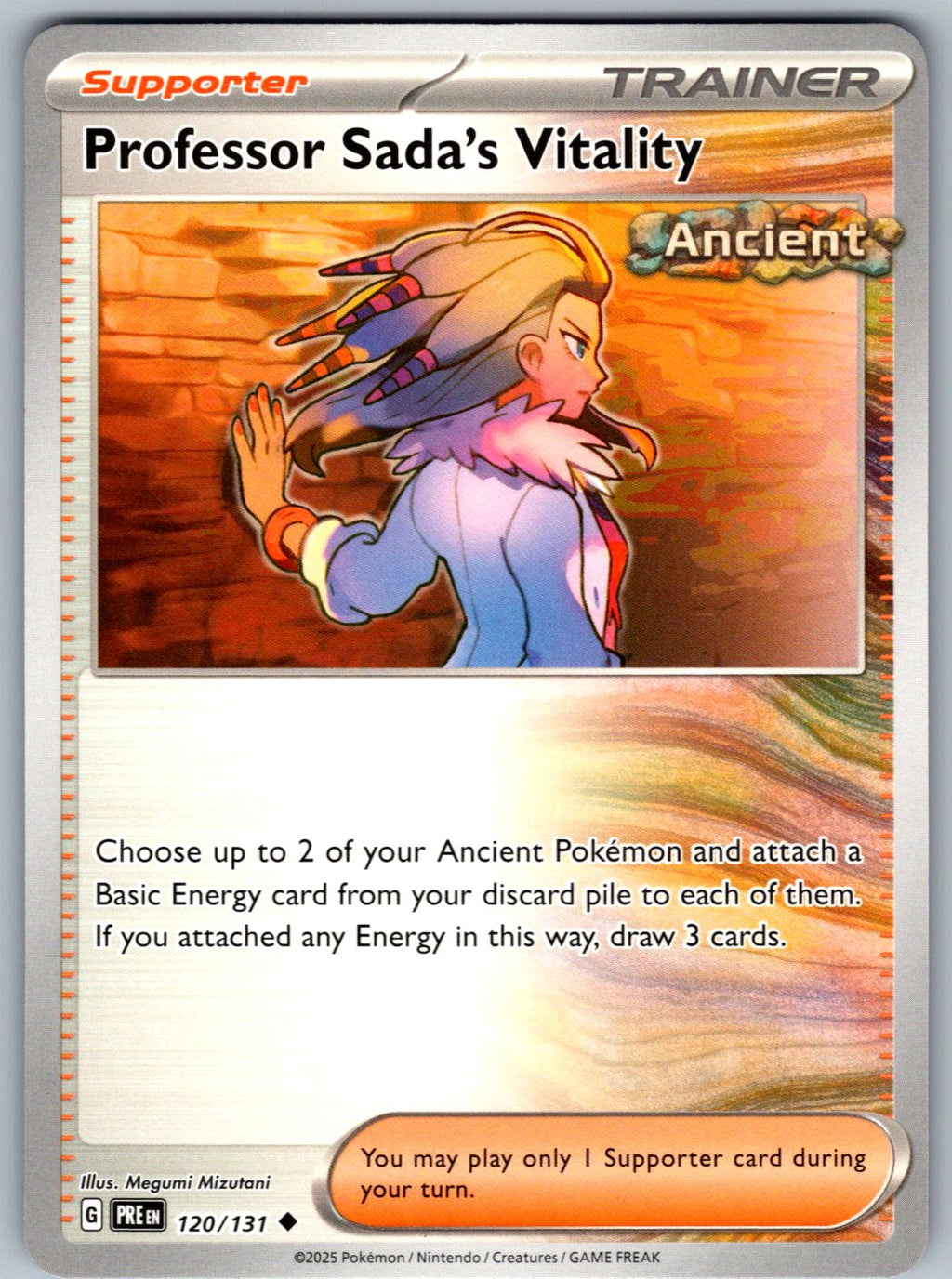 Professor Sada's Vitality 120/131 Prismatic Evolutions Pokemon