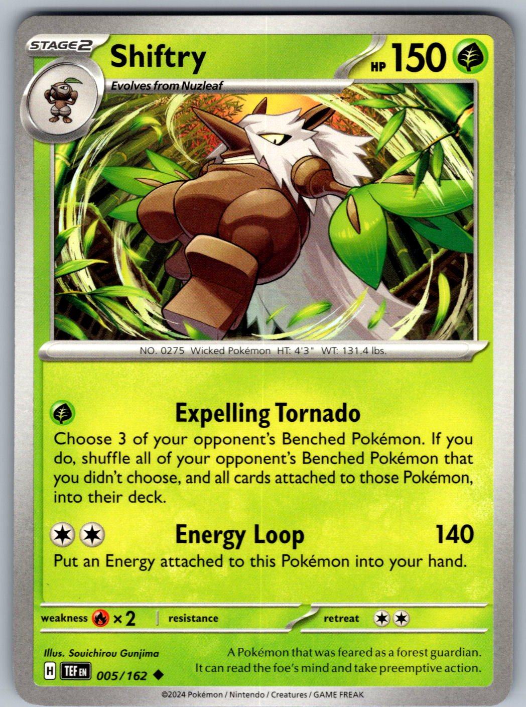 Shiftry 005/162 Temporal Forces Pokemon