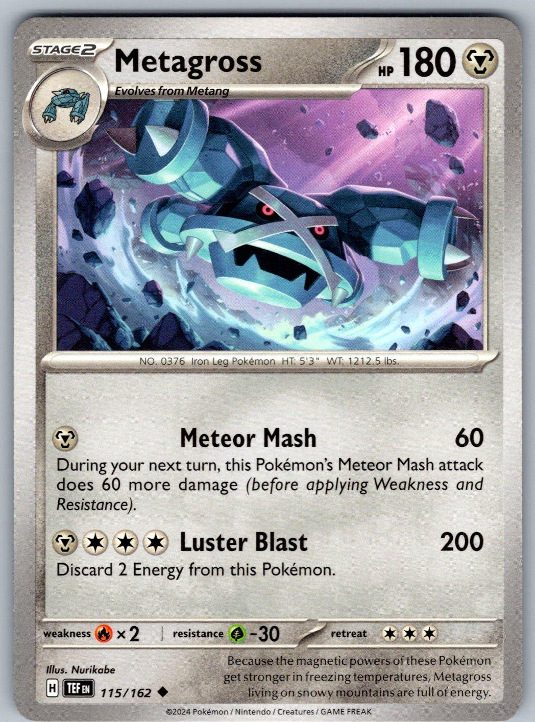Metagross 115/162 Temporal Forces Pokemon