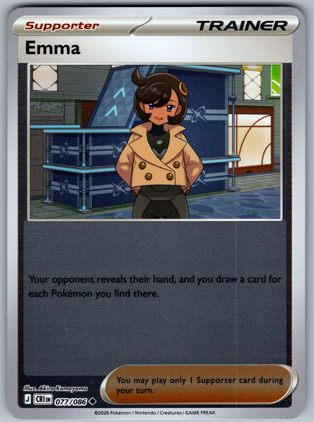 Emma 077/086 Chaos Rising Pokemon Reverse Holo
