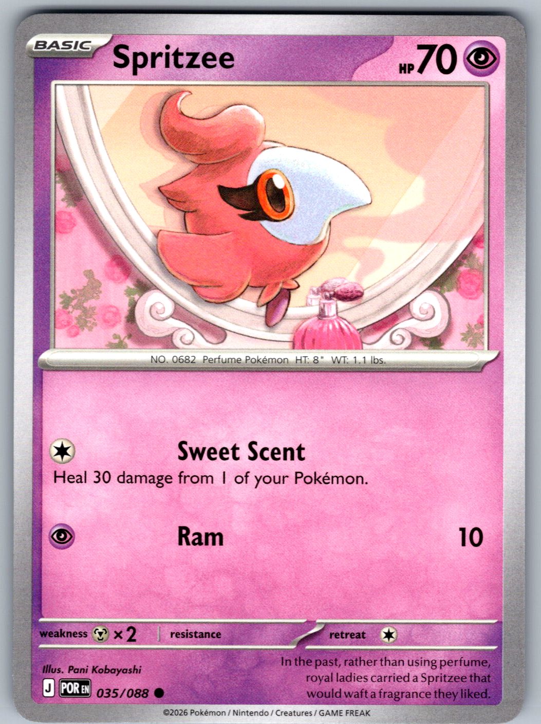 Spritzee 035/088 Perfect Order Pokemon