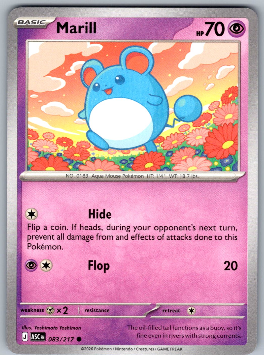 Marill 083/217 Ascended Heroes Pokemon