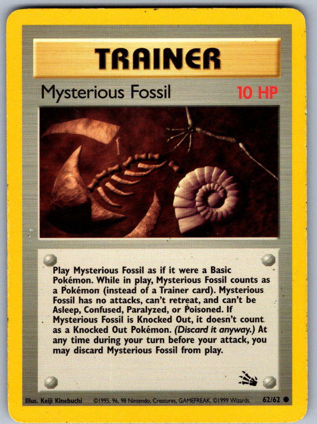 Mysterious Fossil 62/62 Fossil Pokemon Unlimited