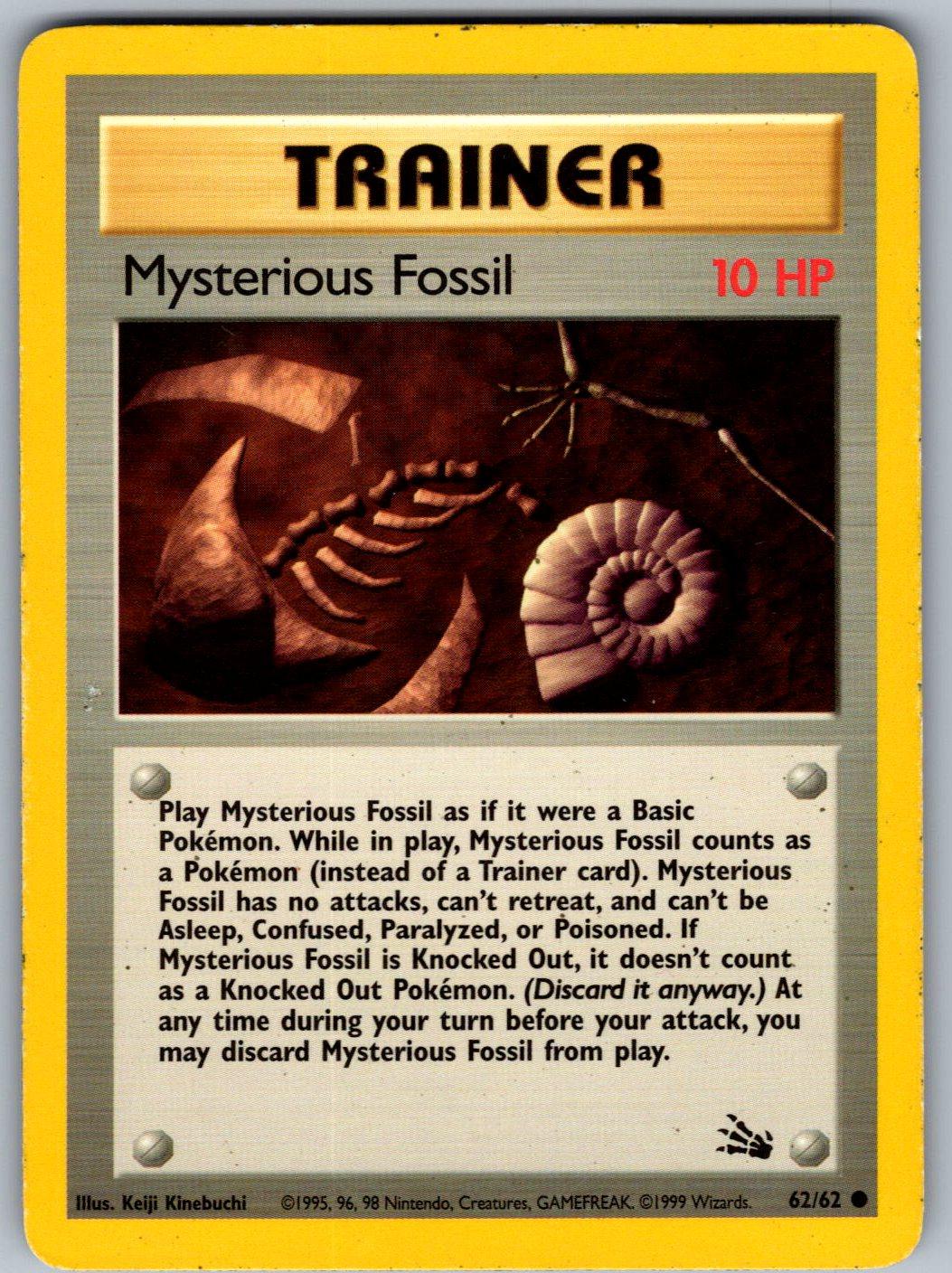 Mysterious Fossil 62/62 Fossil Pokemon Unlimited