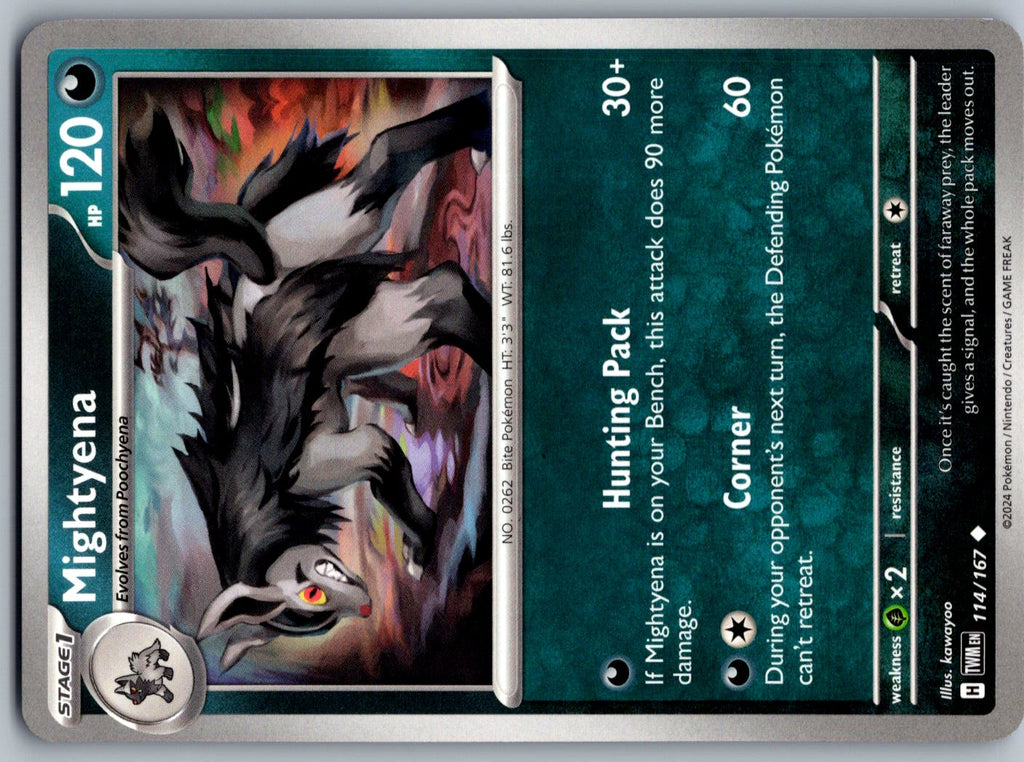 Mightyena 114/167 Twilight Masquerade Pokemon