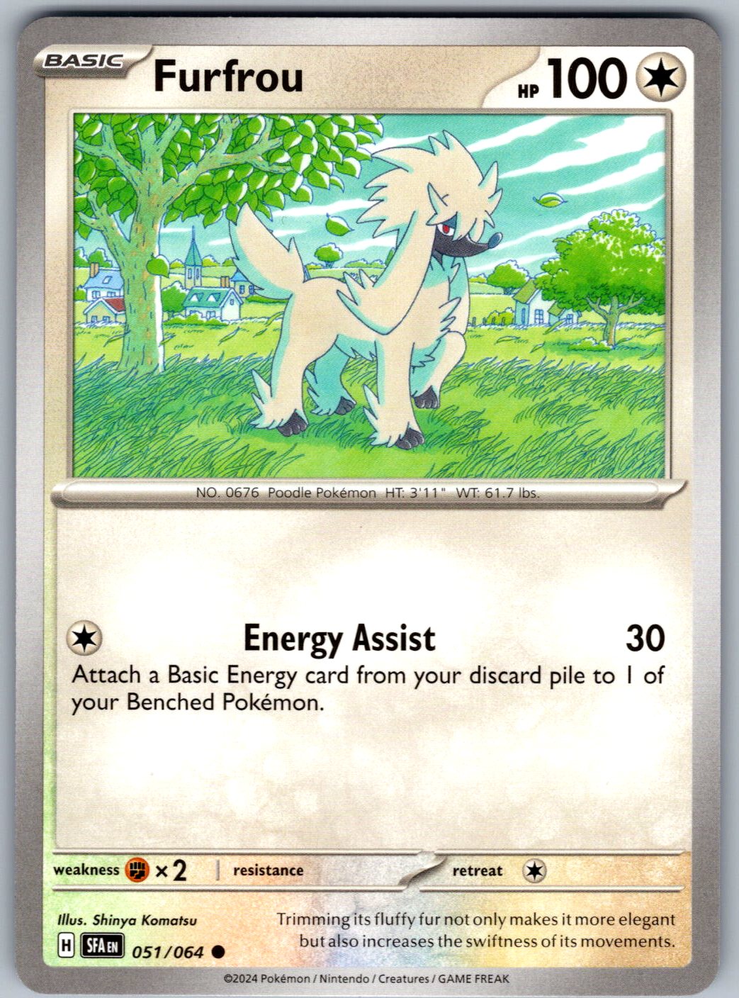 Furfrou 051/064 Shrouded Fable Pokemon