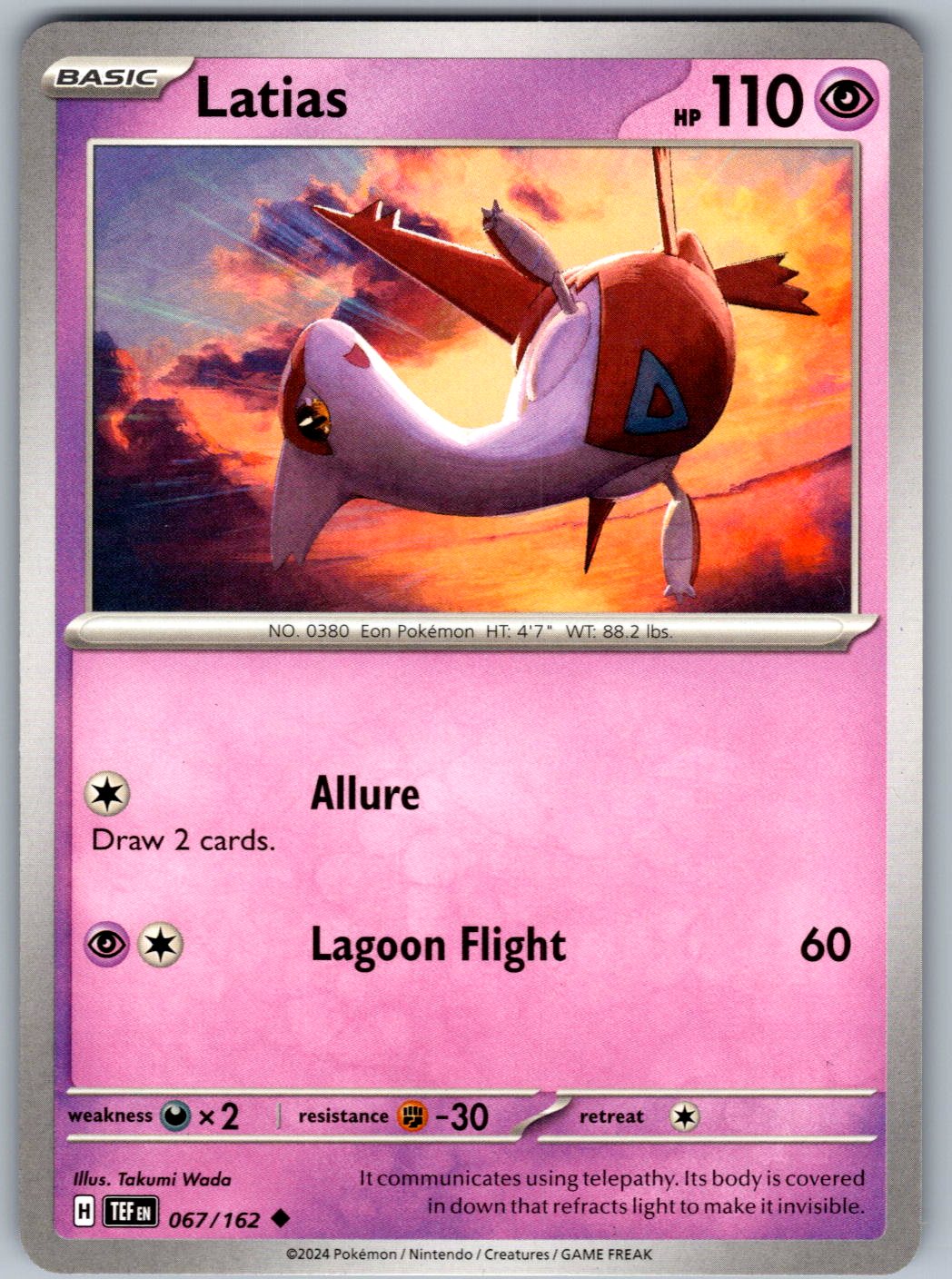 Latias 067/162 Temporal Forces Pokemon