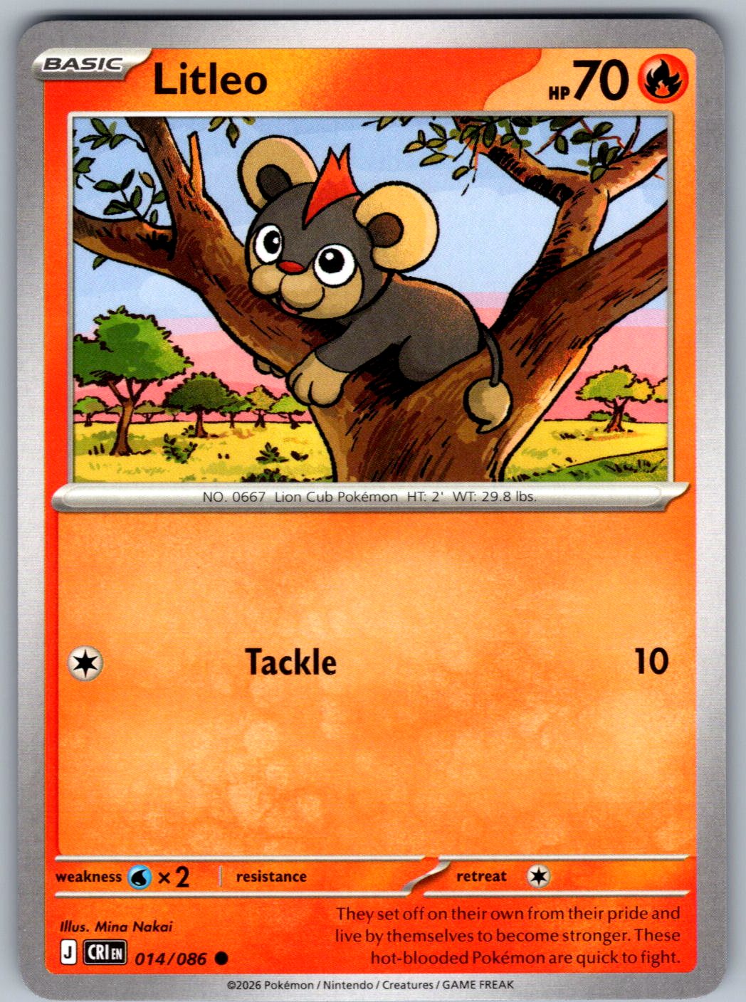 Litleo 014/086 Chaos Rising Pokemon