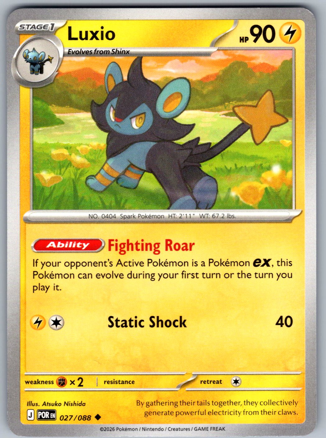 Luxio 027/088 Perfect Order Pokemon