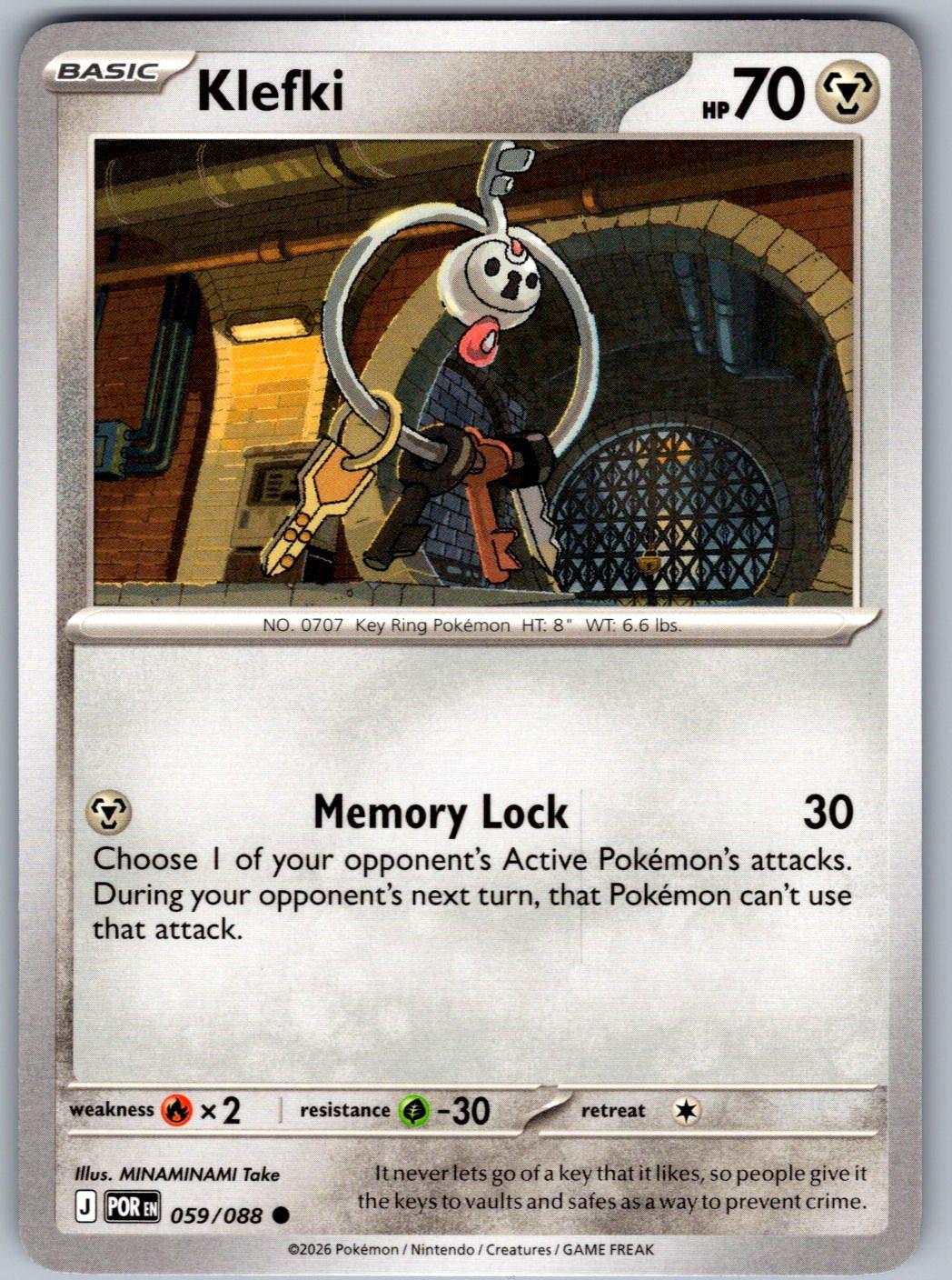 Klefki 059/088 Perfect Order Pokemon