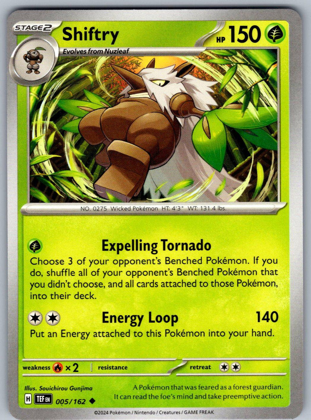 Shiftry 005/162 Temporal Forces Pokemon