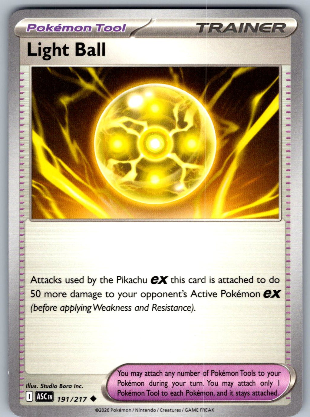 Light Ball 191/217 Ascended Heroes Pokemon