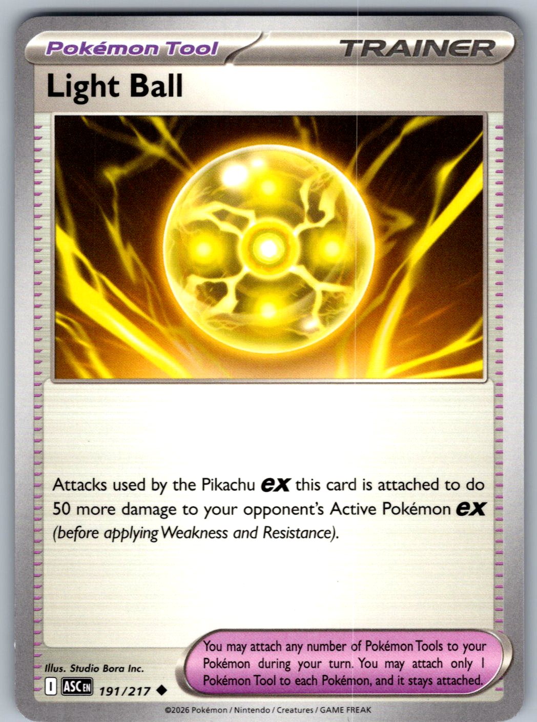 Light Ball 191/217 Ascended Heroes Pokemon