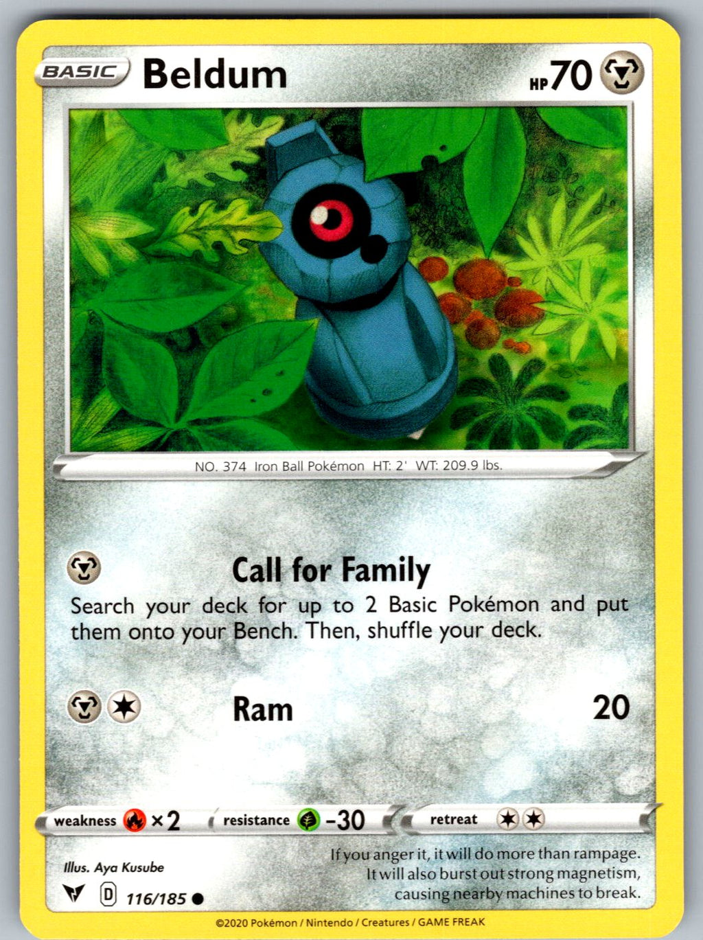 Beldum 116/185 Vivid Voltage Pokemon