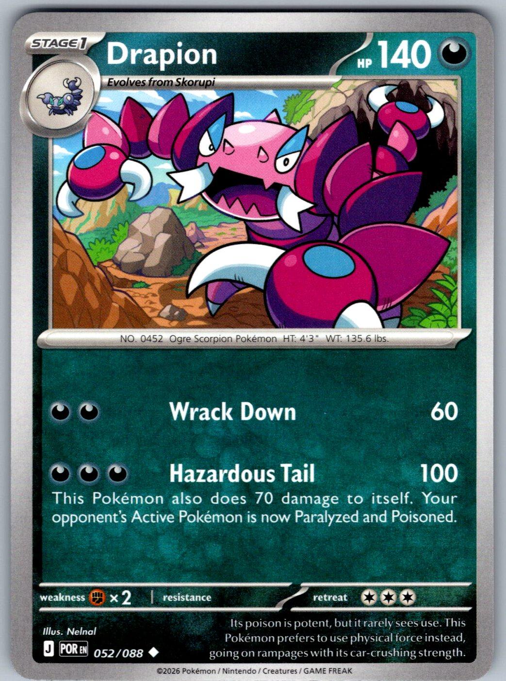 Drapion 052/088 Perfect Order Pokemon