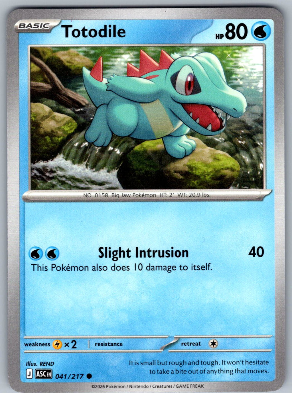 Totodile 041/217 Ascended Heroes Pokemon