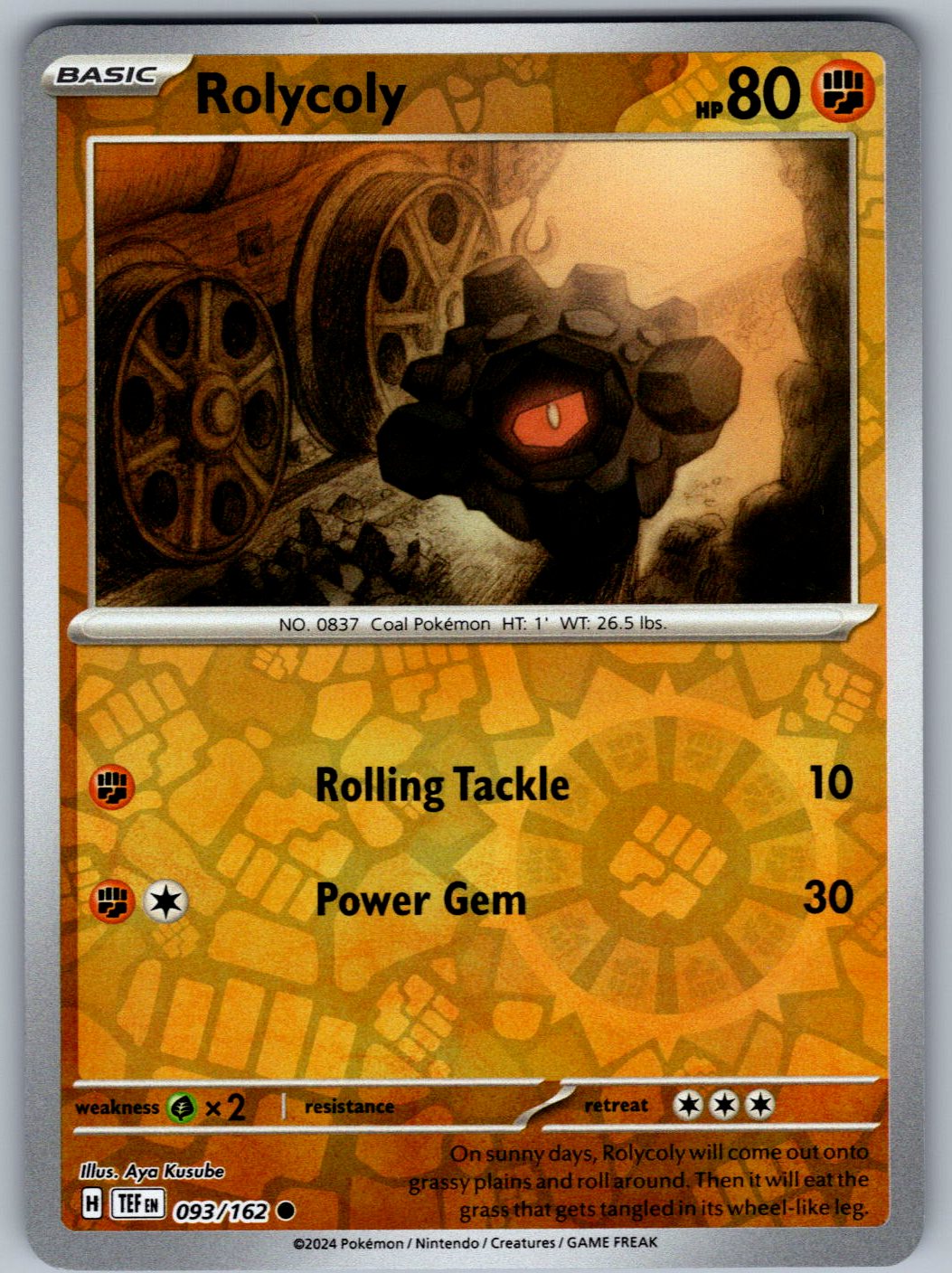 Rolycoly 093/162 Temporal Forces Pokemon