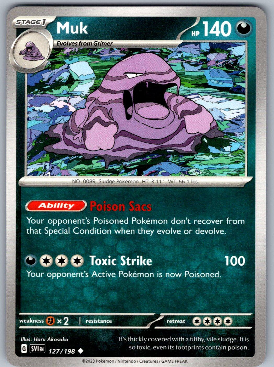 Muk 127/198 Scarlet & Violet Pokemon