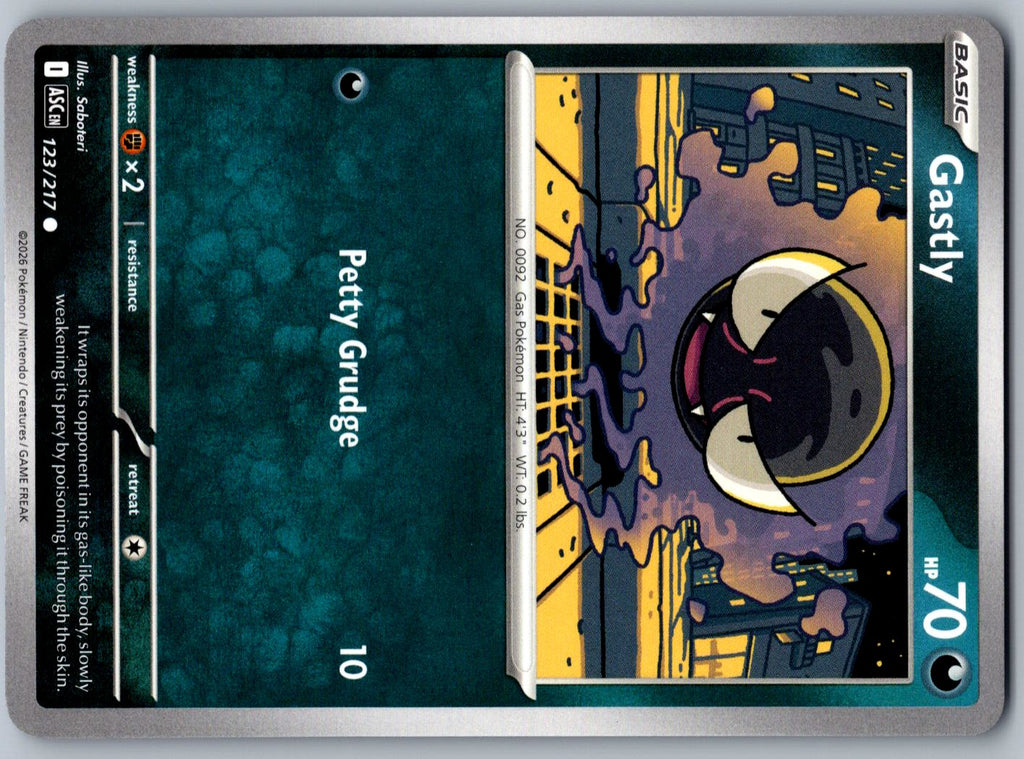 Gastly 123/217 Ascended Heroes Pokemon