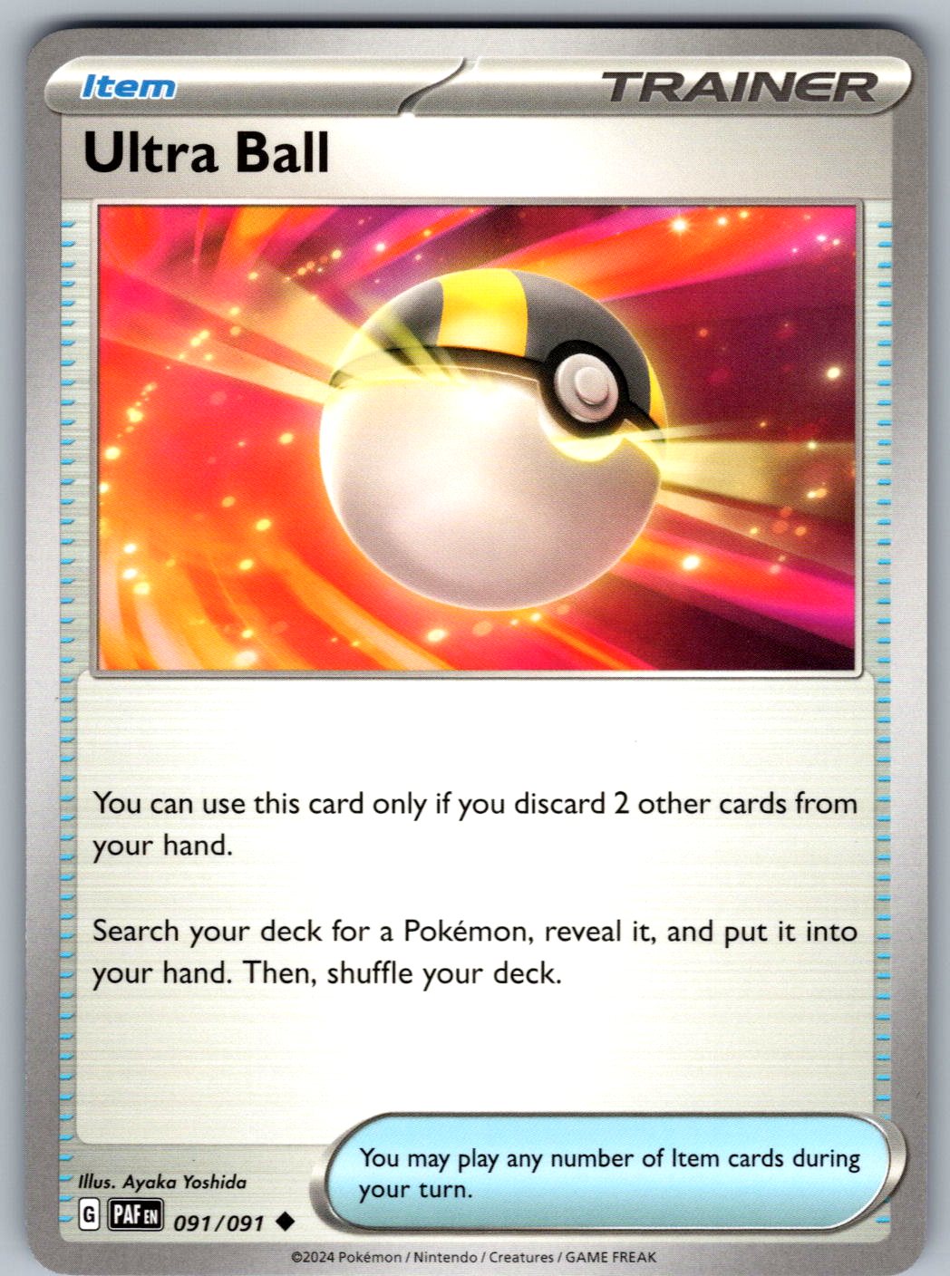 Ultra Ball 091/091 Paldean Fates Pokemon