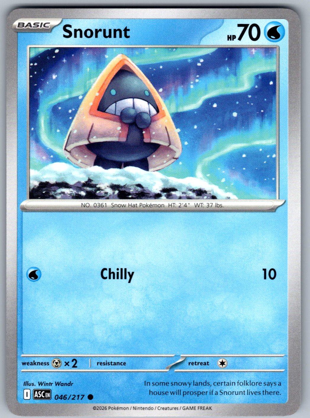 Snorunt 046/217 Ascended Heroes Pokemon