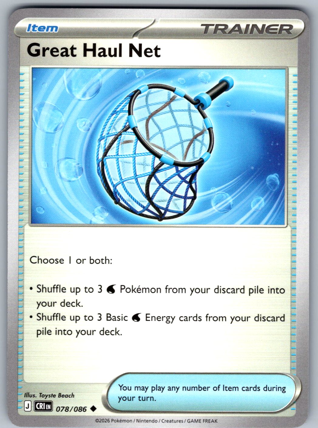 Great Haul Net 078/086 Chaos Rising Pokemon