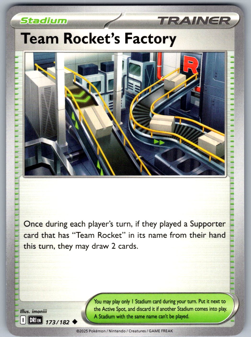 Team Rocket's Factory 173/182 Destined Rivals Pokemon