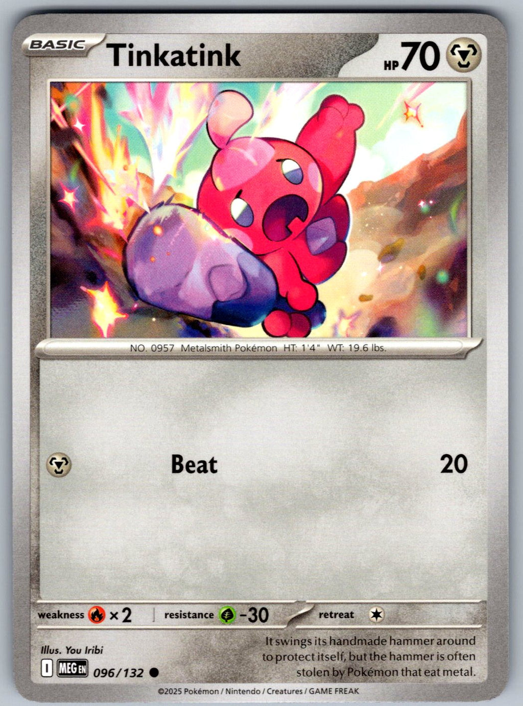 Tinkatink 096/132 Mega Evolution Pokemon