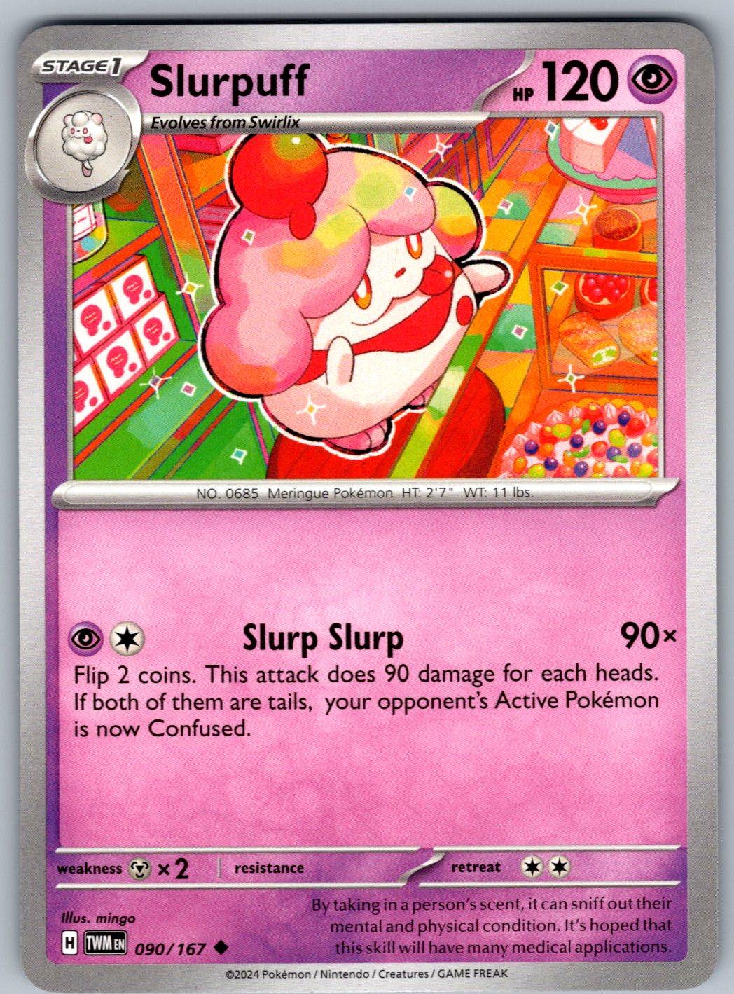 Slurpuff 090/167 Twilight Masquerade Pokemon