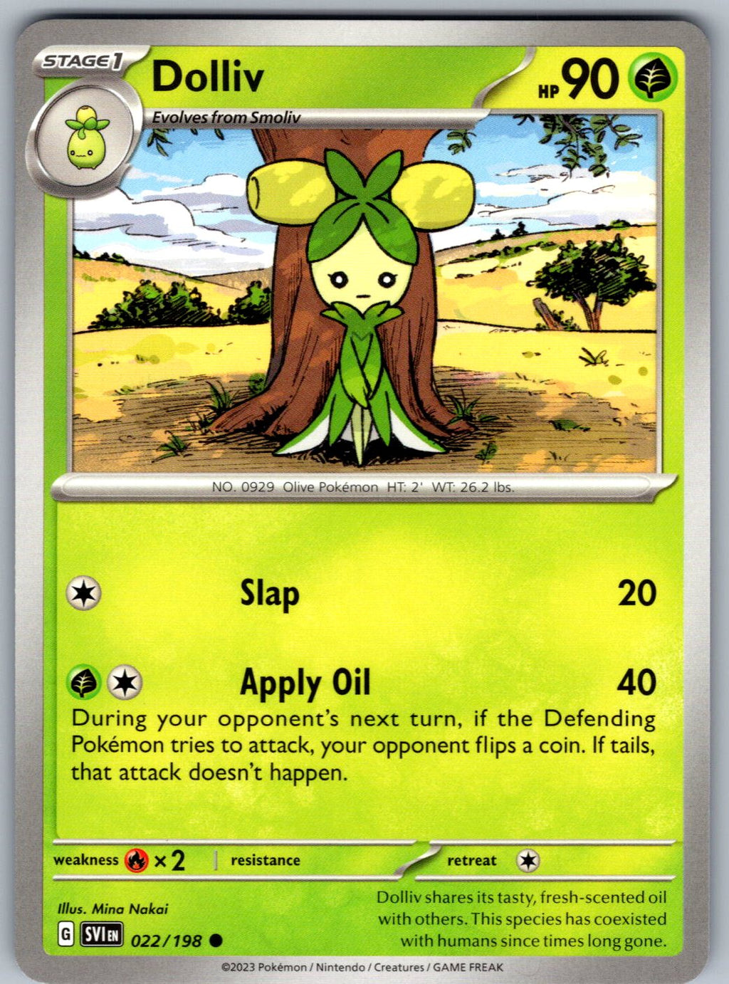 Dolliv 022/198 Scarlet & Violet Pokemon