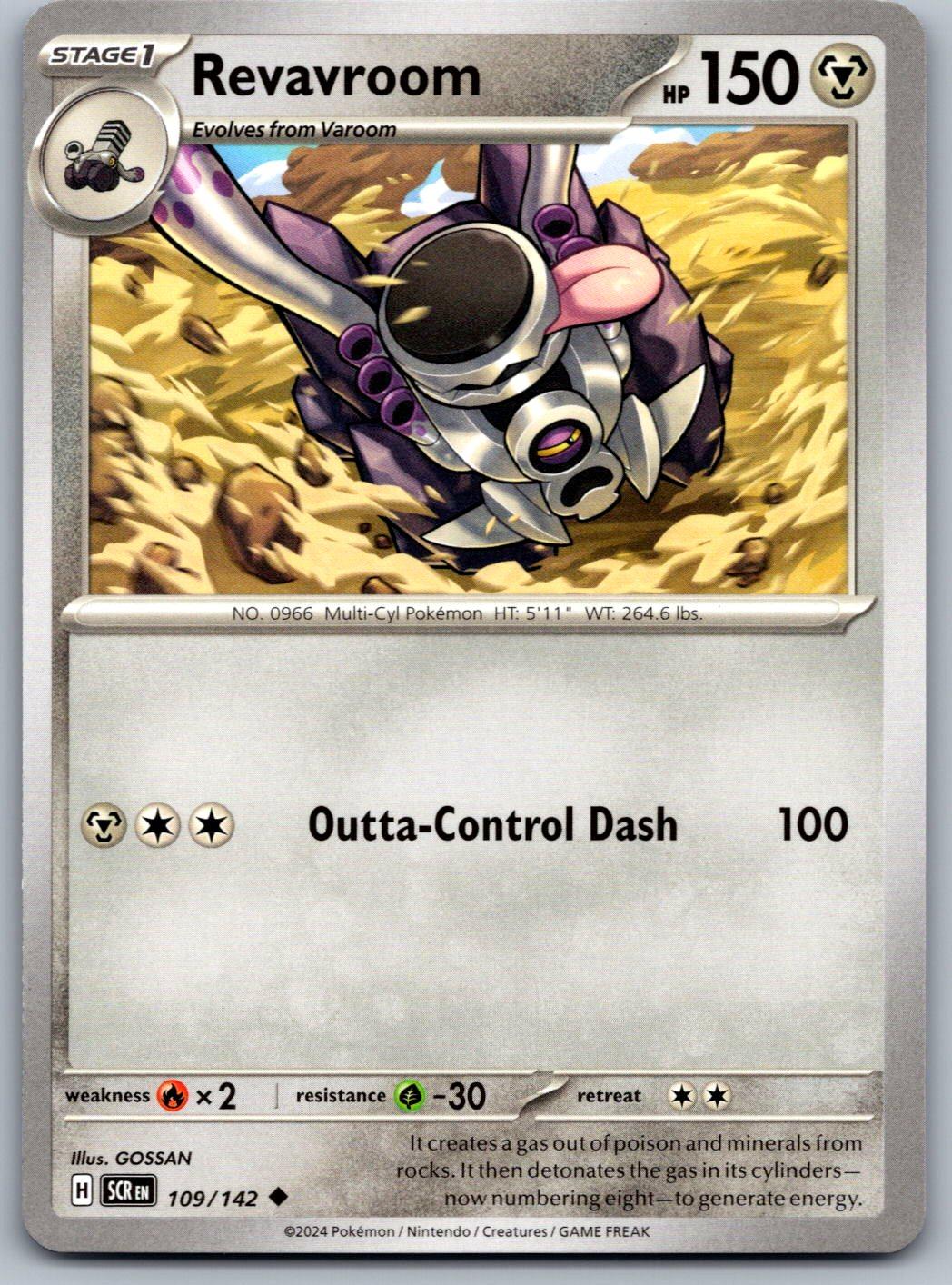 Revavroom 109/142 Stellar Crown Pokemon