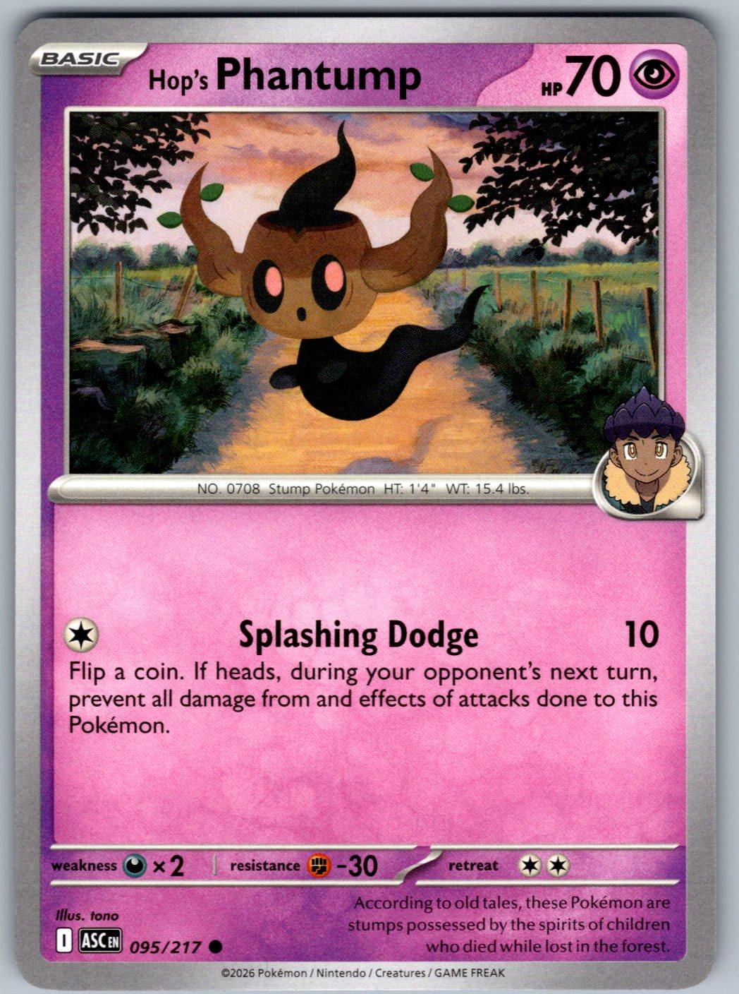 Hop's Phantump 095/217 Ascended Heroes Pokemon