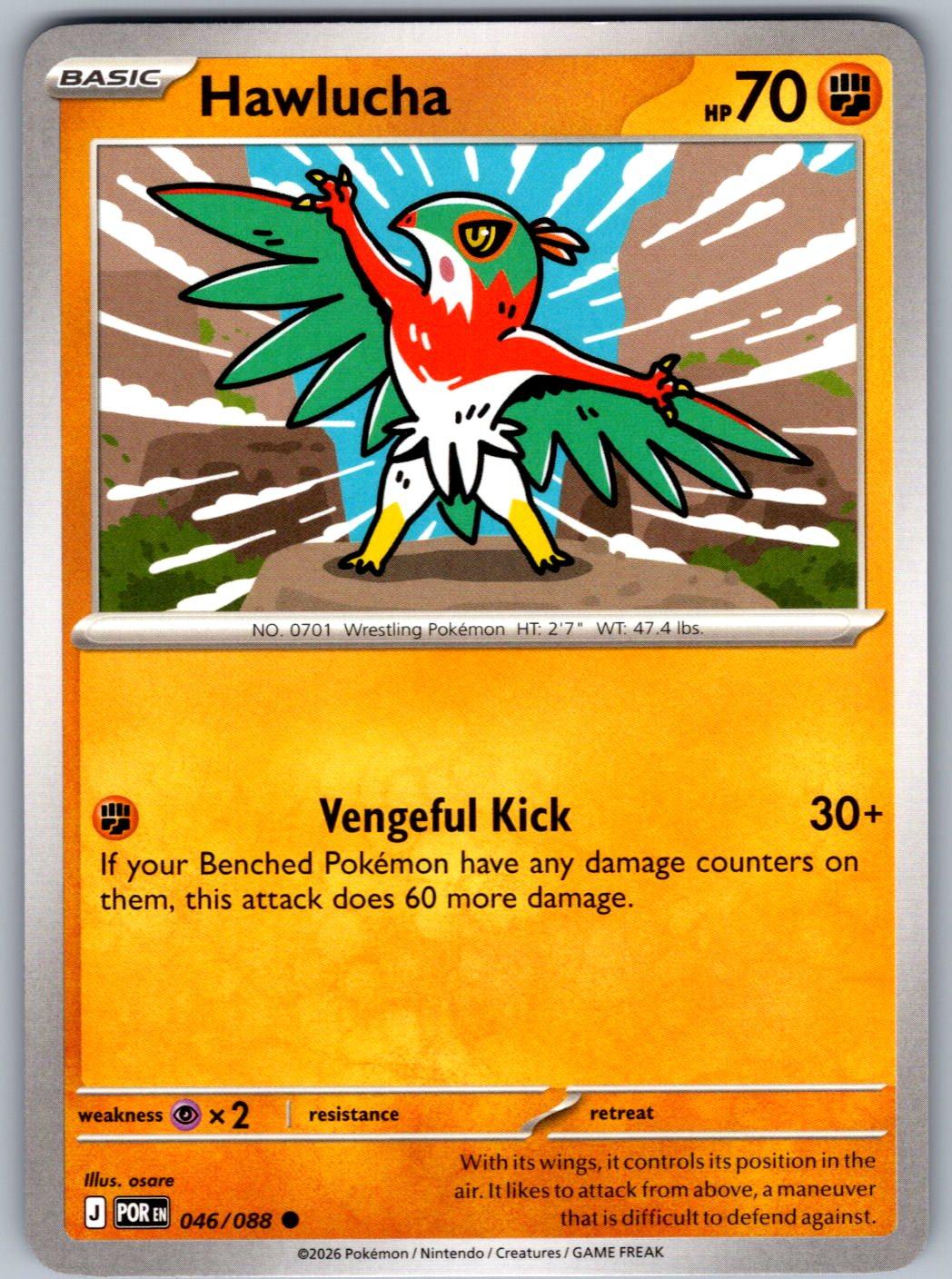 Hawlucha 046/088 Perfect Order Pokemon