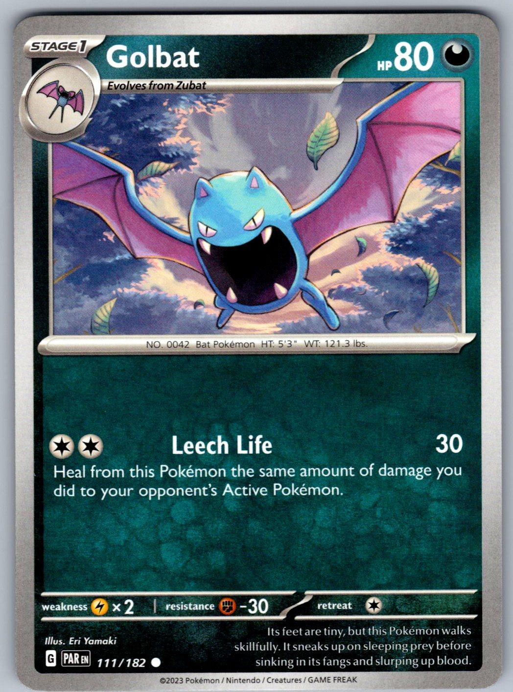 Golbat 111/182 Paradox Rift Pokemon
