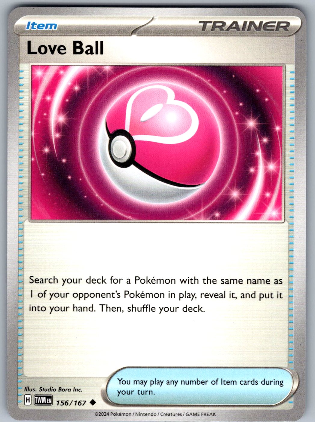 Love Ball 156/167 Twilight Masquerade Pokemon