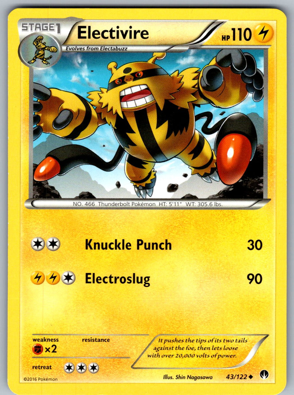 Electivire 43/122 BREAKpoint Pokemon