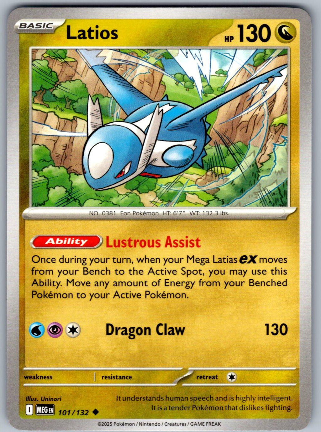 Latios 101/132 Mega Evolution Pokemon