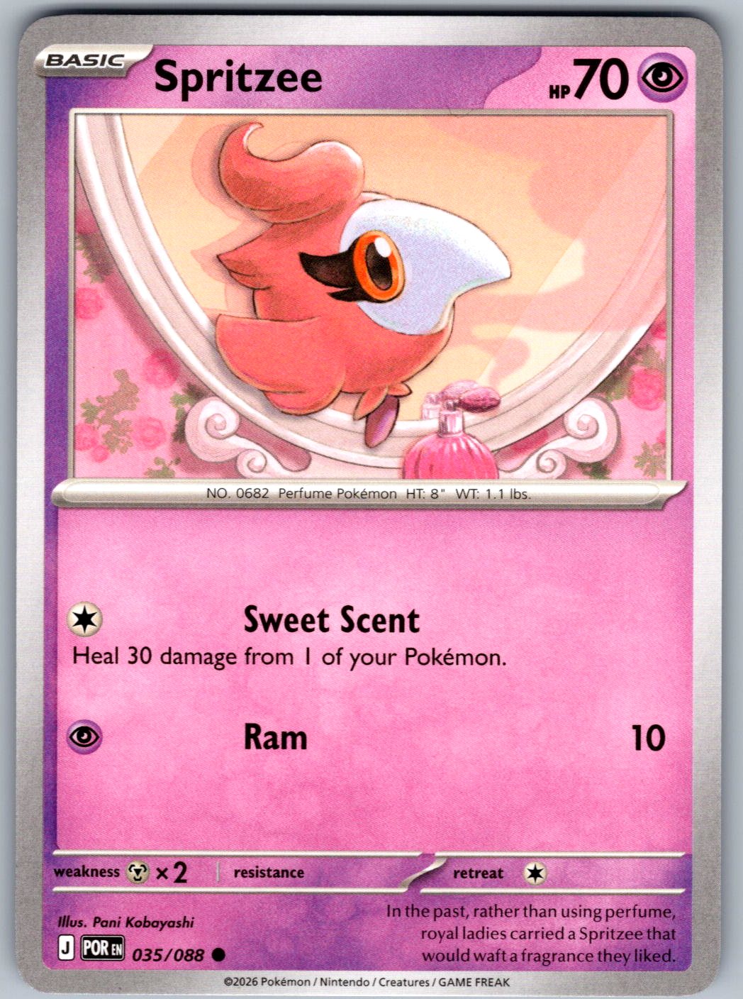 Spritzee 035/088 Perfect Order Pokemon