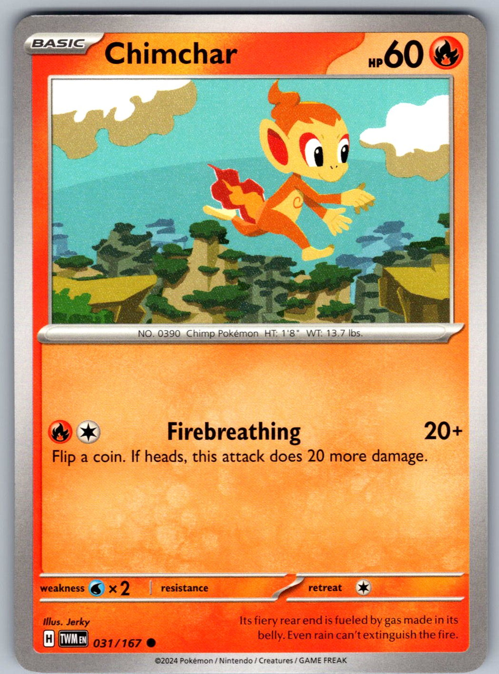 Chimchar 031/167 Twilight Masquerade Pokemon