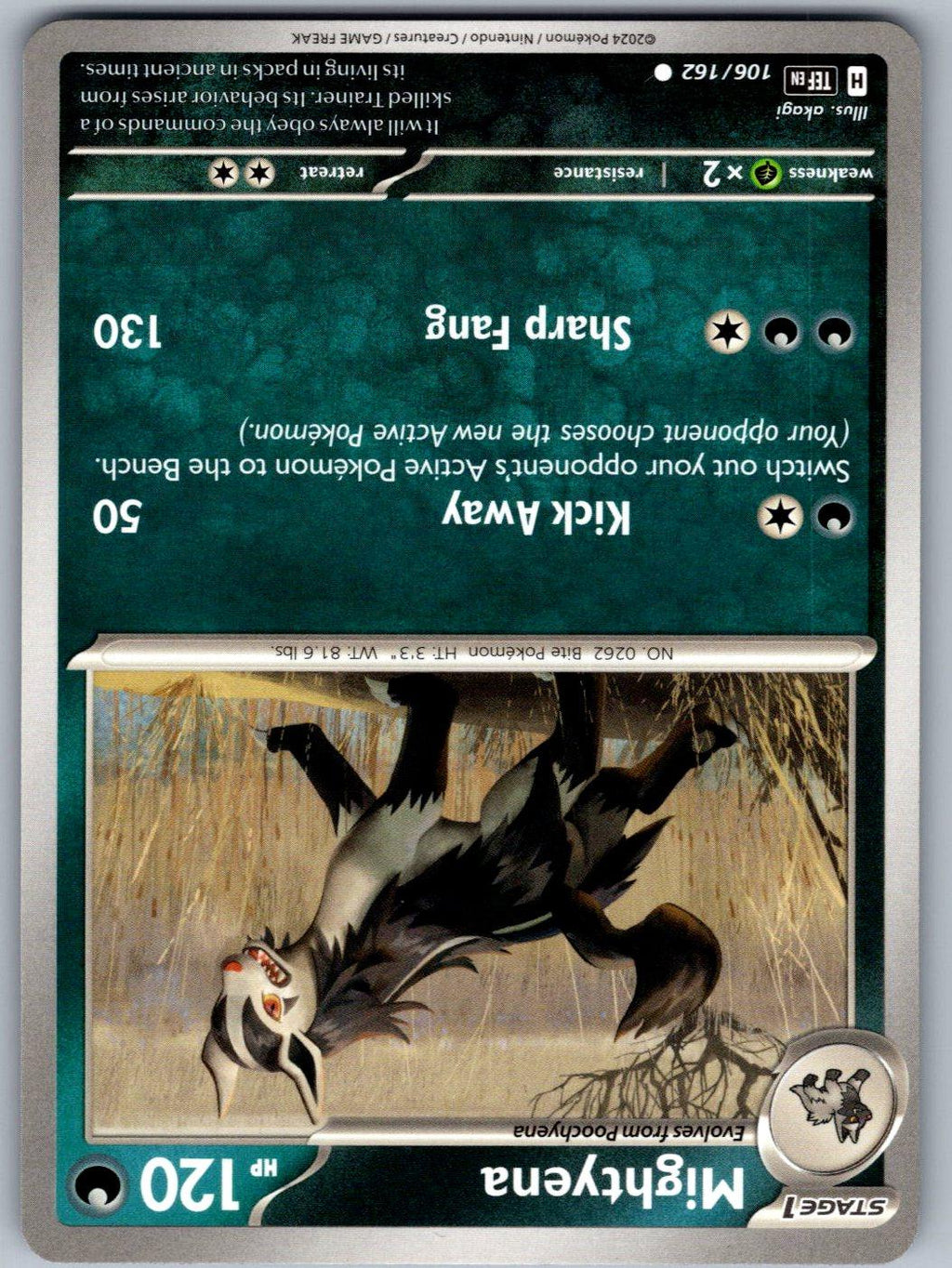 Mightyena 106/162 Temporal Forces Pokemon