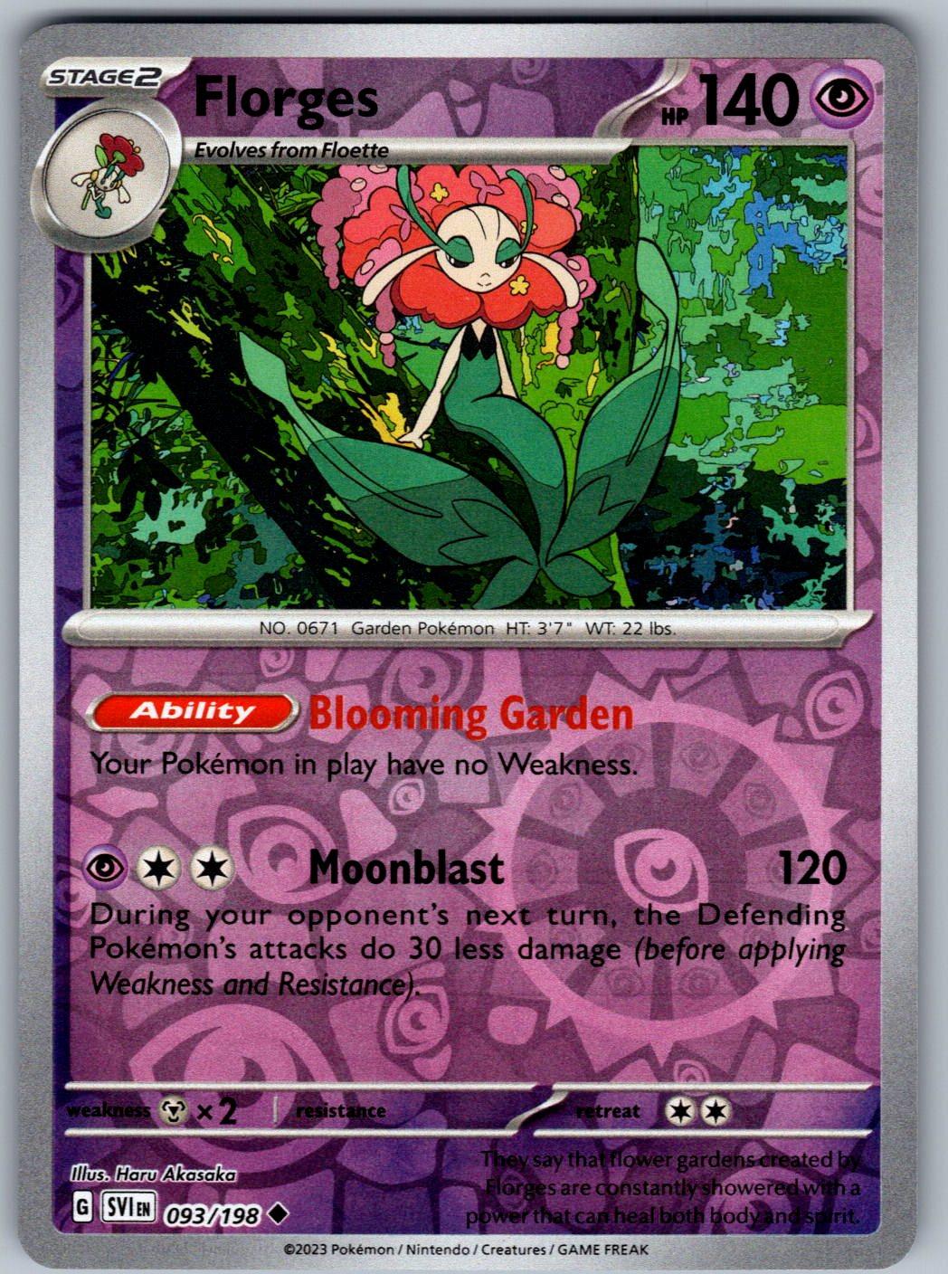 Florges 093/198 Scarlet & Violet Pokemon