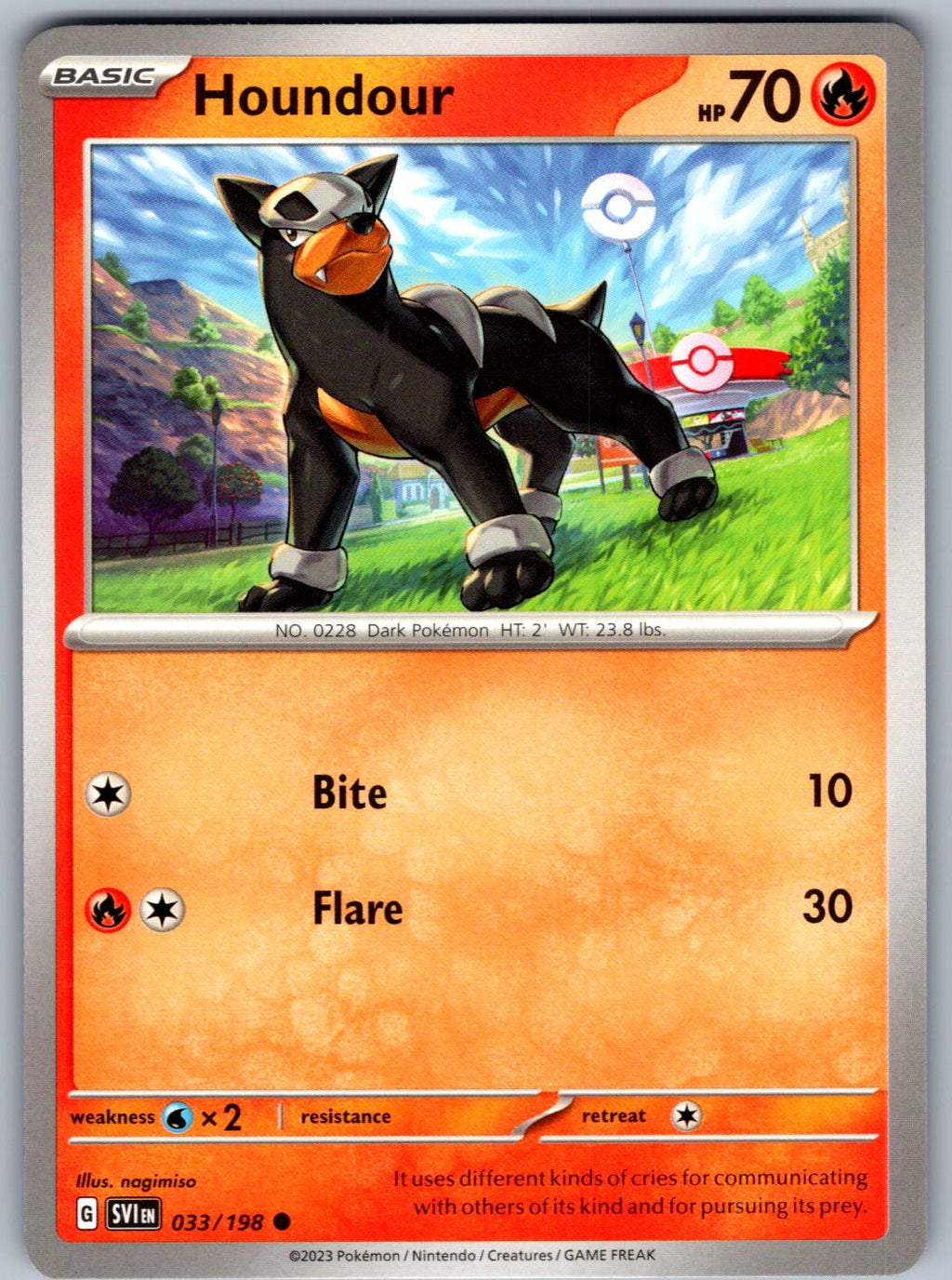 Houndour 033/198 Scarlet & Violet Pokemon