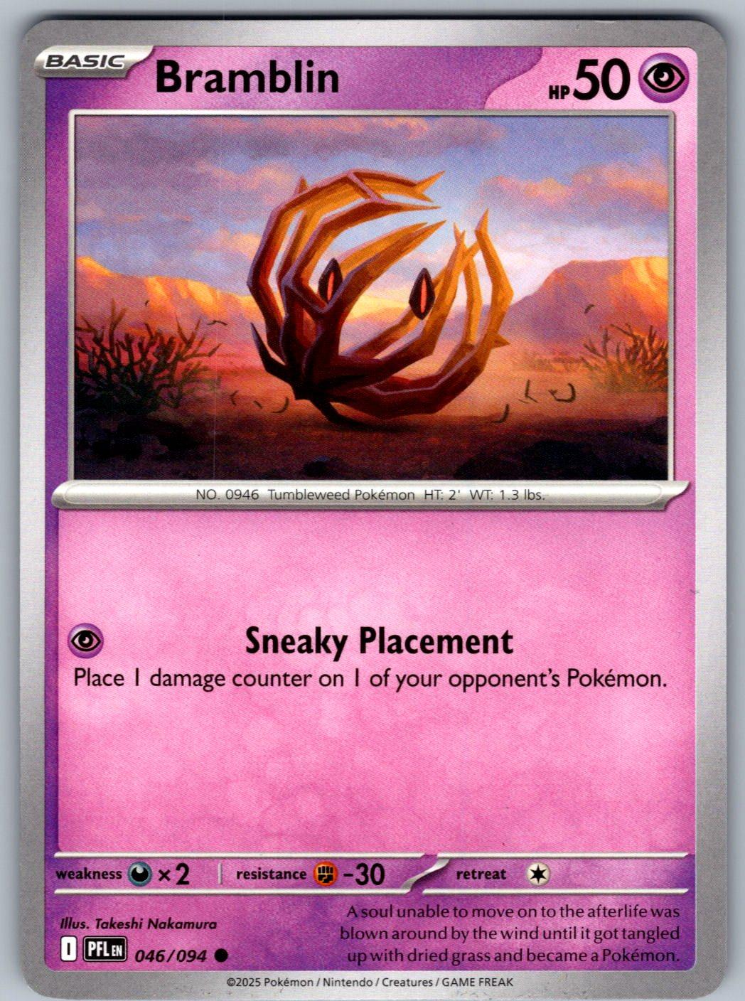 Bramblin 046/094 Phantasmal Flames Pokemon