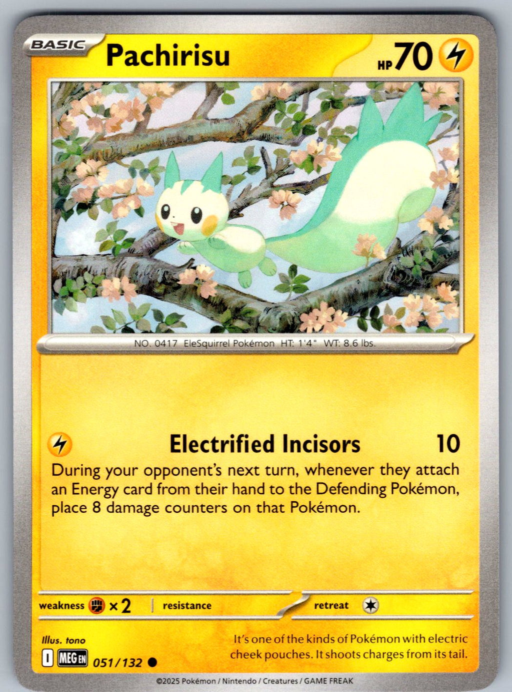 Pachirisu 051/132 Mega Evolution Pokemon