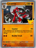Lycanroc 085/128 ME: 30th Celebration Pokemon Holo