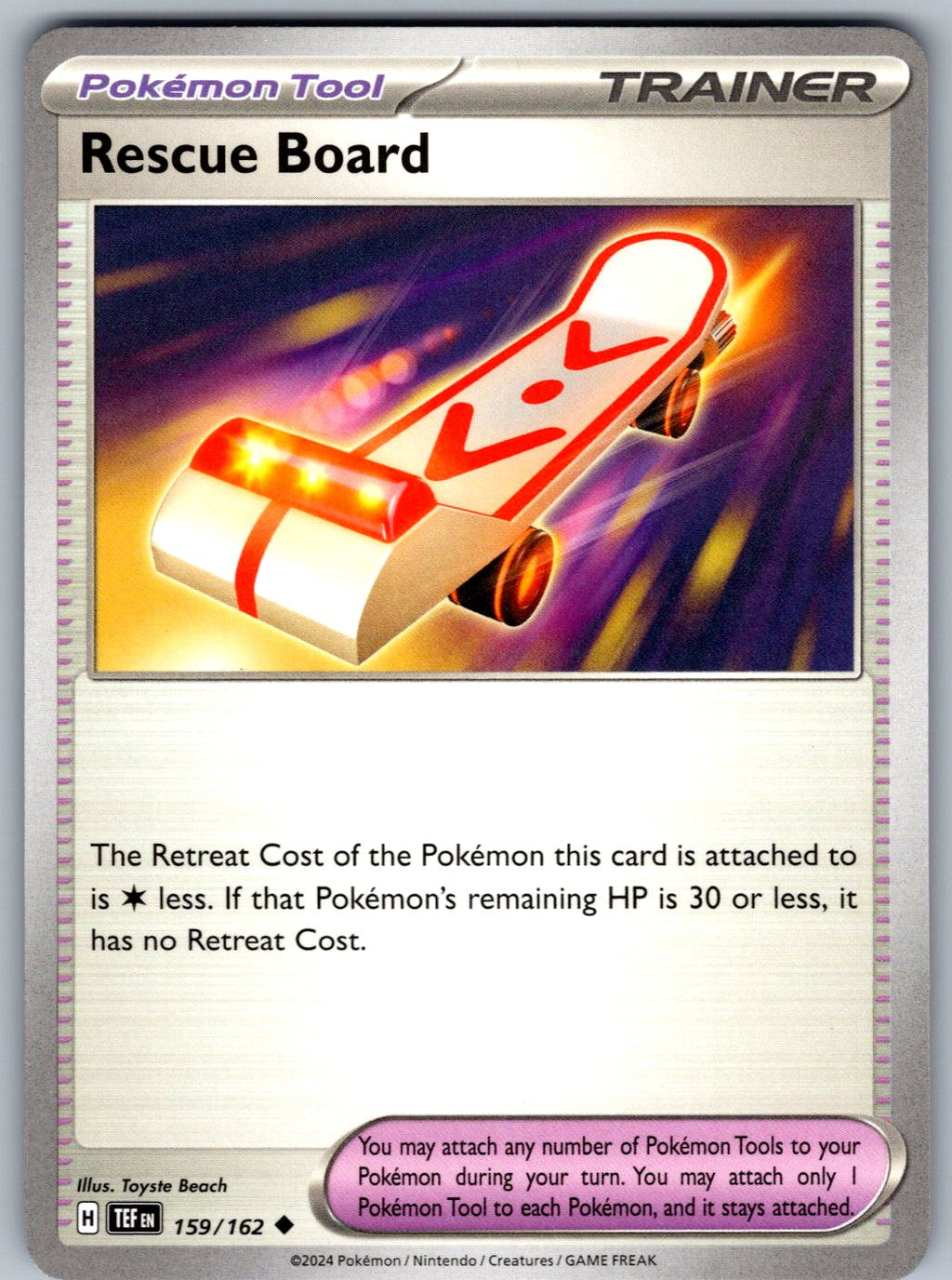 Rescue Board 159/162 Temporal Forces Pokemon